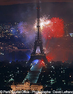 14. Juli französischer Nationalfeiertag in Paris