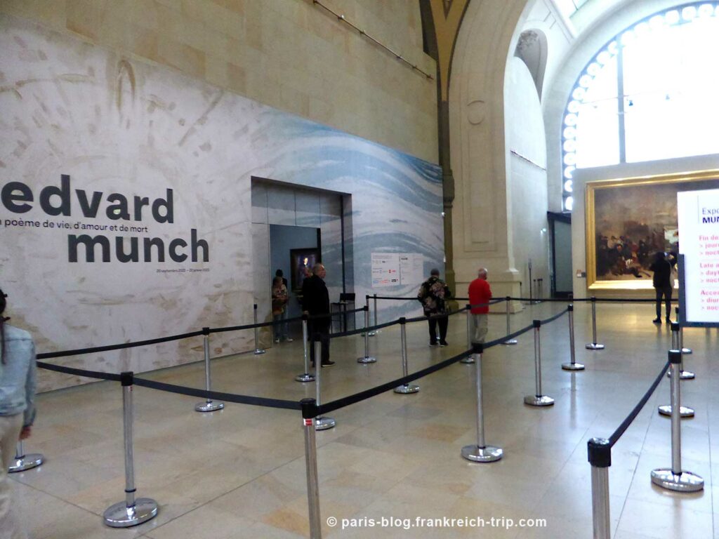 Eingang Munch Ausstellung Musée d’Orsay