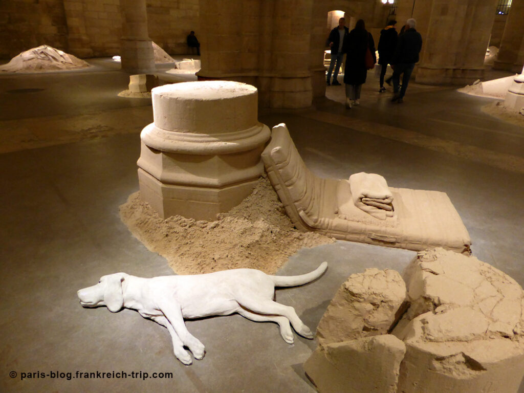 Skulpturen aus Sand Ausstellung Conciergerie, Paris