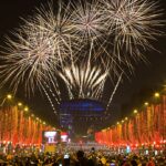Silvester 2022 auf dem Champs-Elysées - Feuerwerk am Triumphbogen